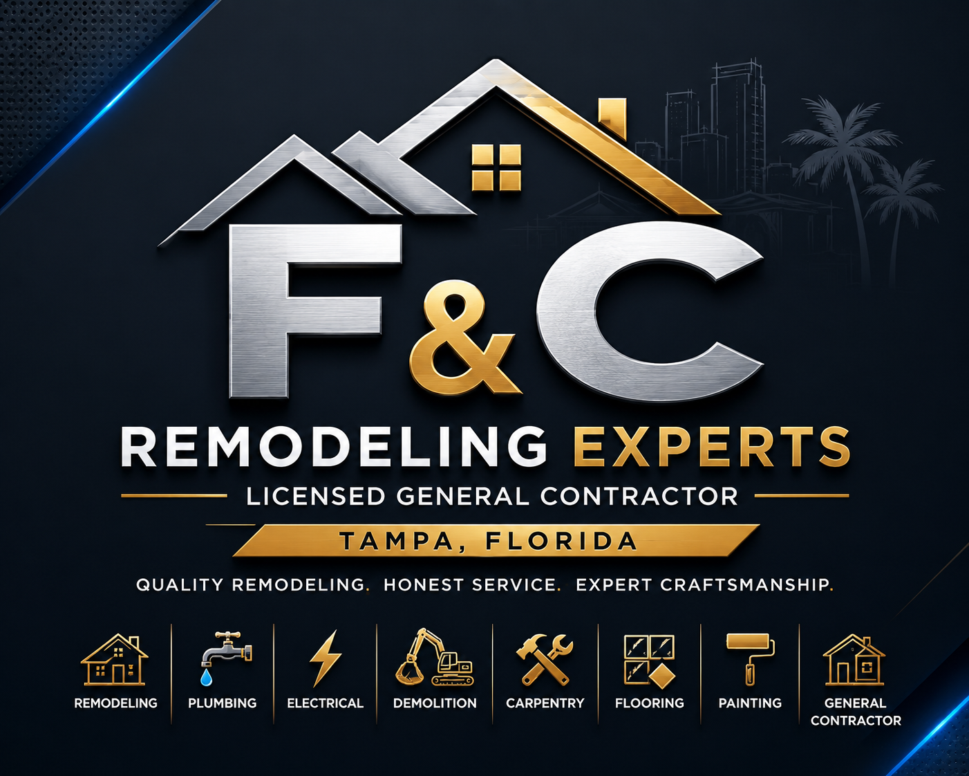 F and C Remodeling Experts Logo